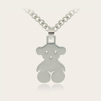 Stainless Steel Bear Necklace Jewelry Pendant